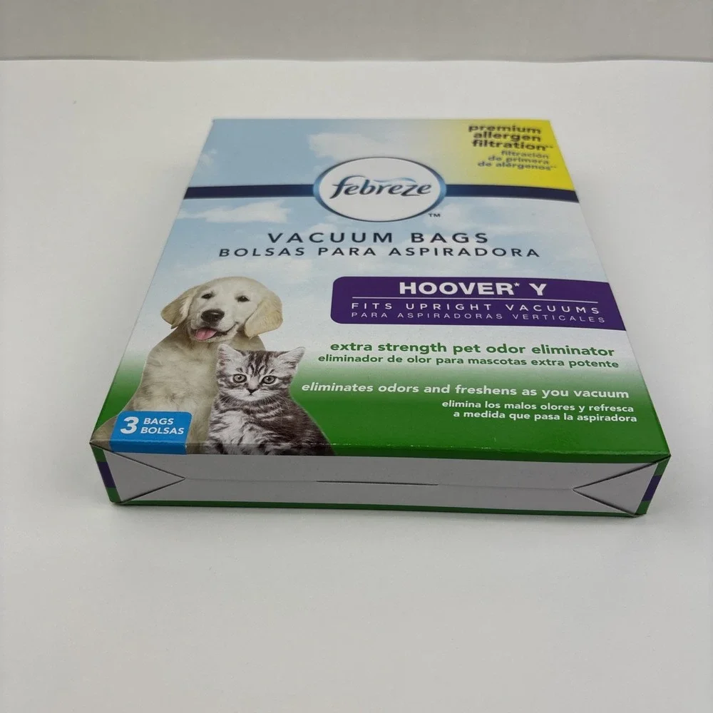 3-Pack Febreze‎ Hoover Y Vacuum Bags Extra Strength Pet Odor Eliminator
